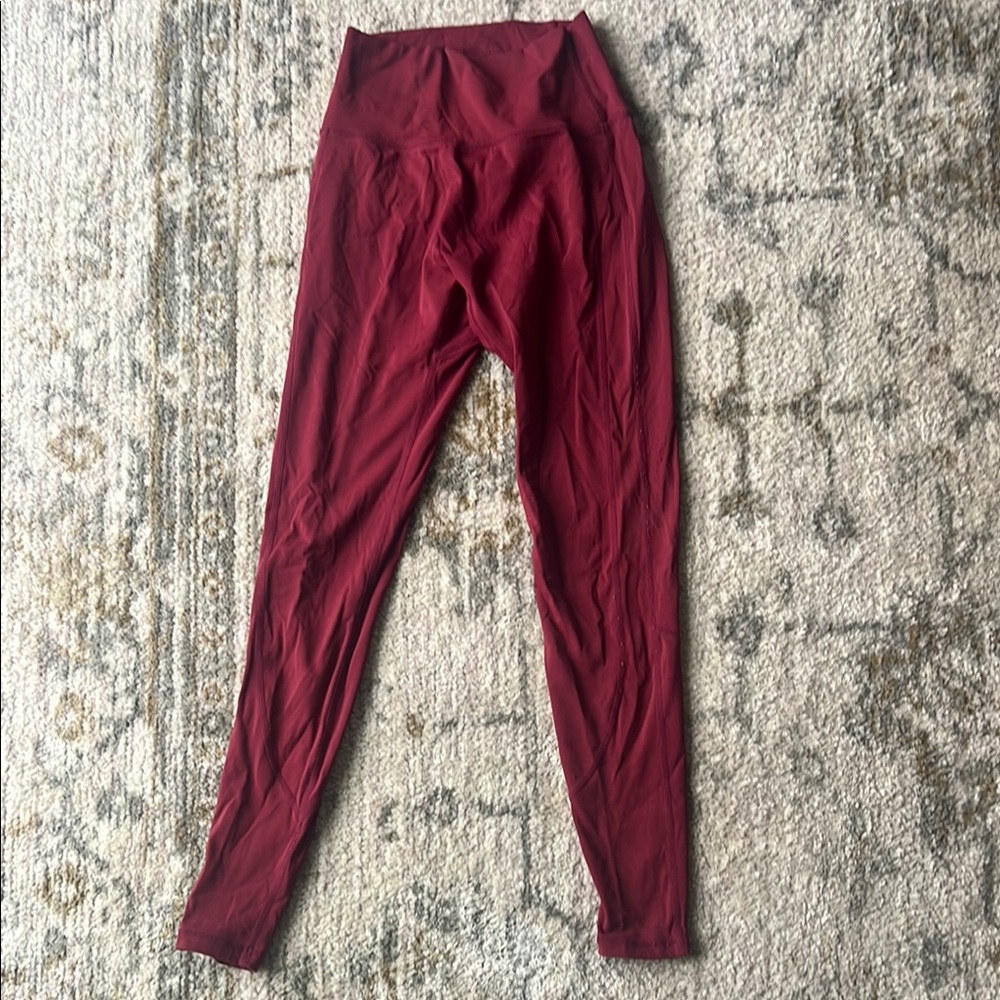 Buff Bunny Maroon Leggings